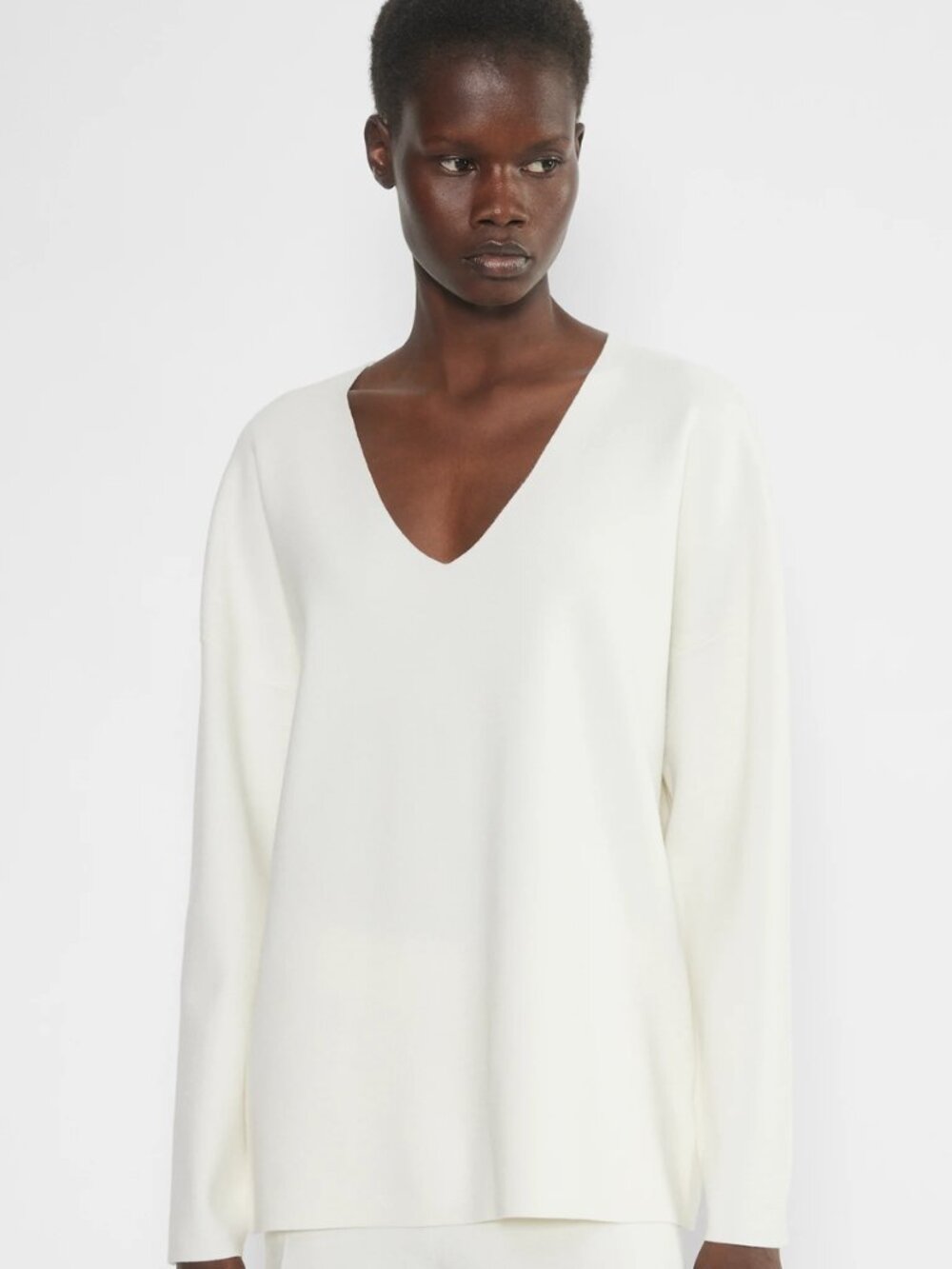 Aritzia Souvenir Sweater, Small, Light Birch